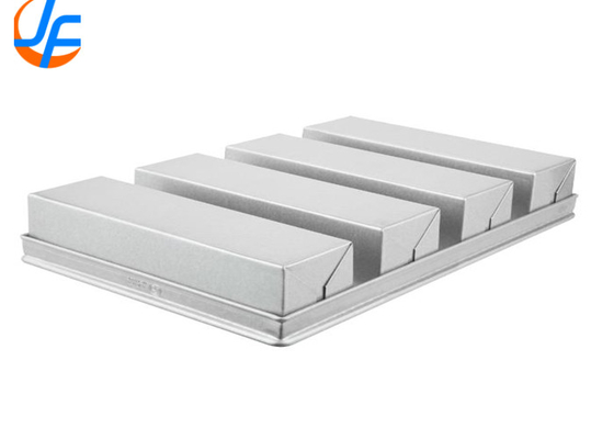 RK Bakeware China Foodservice NSF 650g 4 Strap Glazed Aluminized Steel Pullman Pane Pan 13 &quot;x 4&quot; x 4 &quot;
