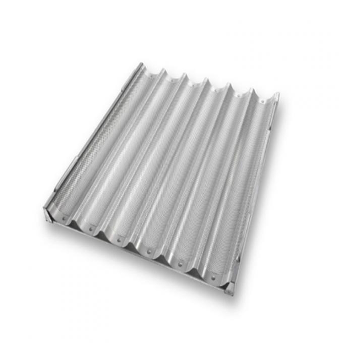 RK Bakeware China Foodservice NSF Wholesale Non-stick 12 Canale Baguette Tray 1200X800 4