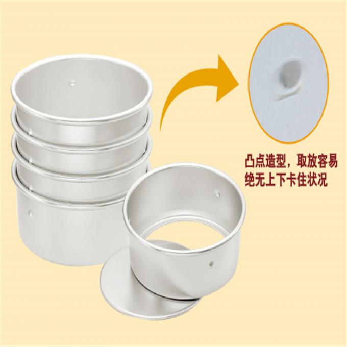 Rk Bakeware Cina rettangolo rotondo rimovibile anodizzato in alluminio muffa torta torta padella torta latta 5