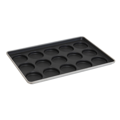 Rk Bakeware China-52345 Acciaio alluminato 4.5 pollici hamburger tray / muffin top pan