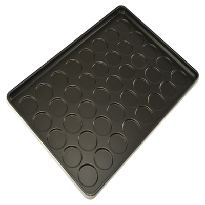 RK Bakeware China Foodservice NSF 42445 Vetrato Acciaio alluminato 24 Mould Clustered Hamburger Bun Baking Tray