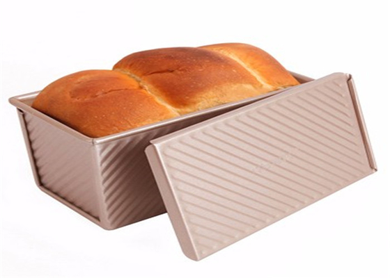 RK Bakeware Cina Foodservice NSF Oro Non appiccicoso Panelle di pane in alluminio Panelle di pane ondulate Panelle di pane di latta Panelle di pane