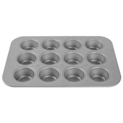 Rk Bakeware China-42754 12 Coppa Verniciata Acciaio Aluminizato Mini Crown Muffin Pan/ Cruffin Pan/ Cruffin Tray