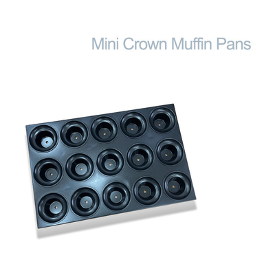 RK Bakeware Cina Foodservice NSF Custom Commerciale Non-stick Glaze Mini Crown Muffin Tray