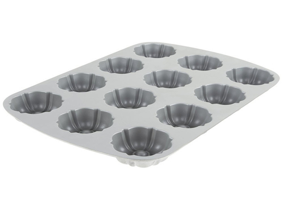 RK Bakeware China Foodservice NSF 12 Compartimento Bundtlette Pan di pasticcio in alluminio di muffin di grado commerciale
