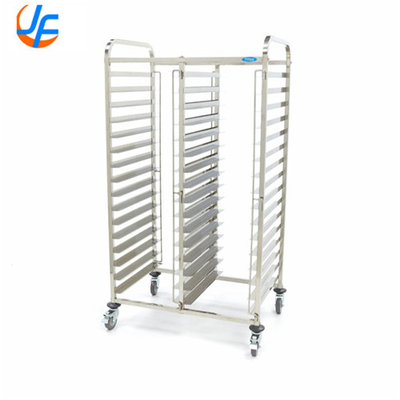 RK Bakeware China-10 Sheet Aluminum Storage Cooling Trolley con scaffale aperta, portapasto per la cottura della pizza