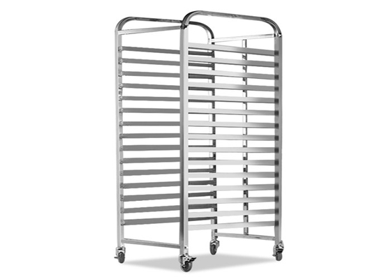 RK Bakeware China- 20 Pan End Load Stainless Steel Bun / Sheet Pan Rack - Assemblati