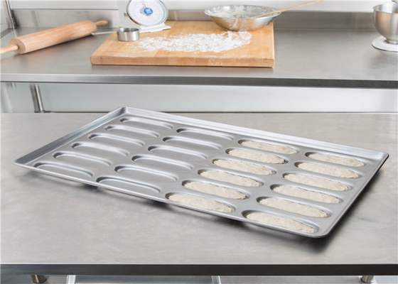 RK Bakeware China Foodservice NSF 24 Mold Aluminum Cupcake Trays / Acciaio alluminato Pan Pan commerciale per hot dog