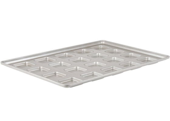 RK Bakeware Cina Foodservice NSF 24 Mould Acciaio alluminato Cluster Hamburger Bun Tray Muffin Top / Cookie Pan