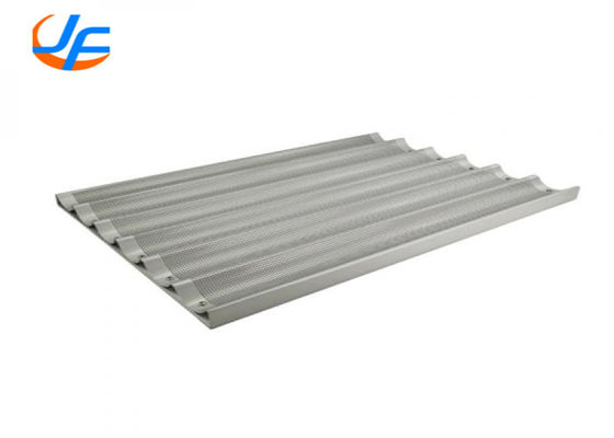 RK Bakeware Cina 6 flauti Pan di baguette in alluminio 18" x 26" vetrata