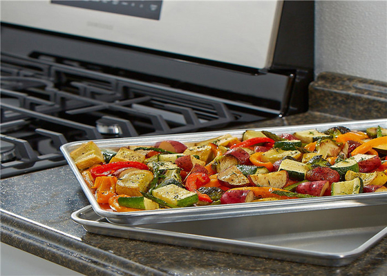 RK Bakeware Cina Commercial Aluminum Baking Tray Cookie Sheet Jelly Roll Pan Full Size Half Size Quarter Sheet Pan