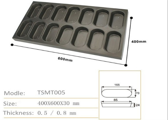 RK Bakeware Cina Foodservice Muffin Ovale in alluminio