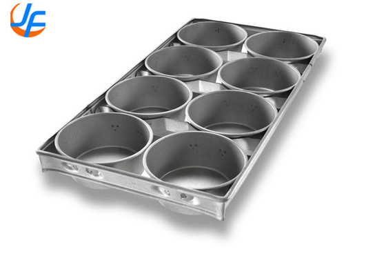 RK Bakeware China Foodservice Chicago Slicone metallico vetrato angolo rotondo torta/formaggio torta da forno vassoio non appiccicoso