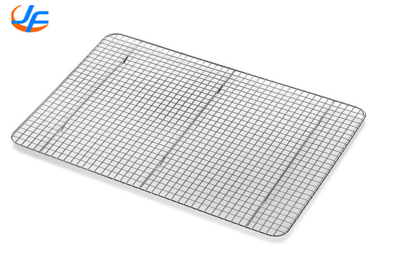 RK Bakeware China-Half Size 16 Gauge Wire in Rim Aluminum Baking Tray con scaffale di raffreddamento a piedi