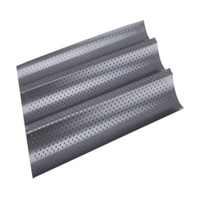 RK Bakeware China Foodservice NSF Full Size 16 Gauge 5 Row Nonstick in alluminio Baguette Pancake Baking Tray