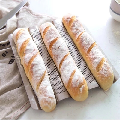 RK Bakeware China Foodservice NSF Pan Baguette Perforato In Alluminio Non Adesivo