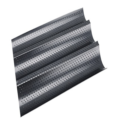 RK Bakeware China Foodservice NSF Aluminium 3 scanalature French Bread Baguette vassoi da forno