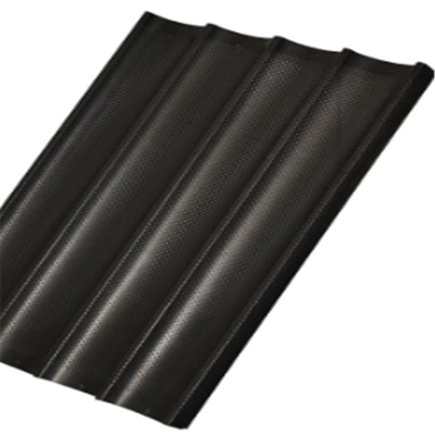RK Bakeware China Foodservice NSF Aluminium 3 scanalature French Bread Baguette vassoi da forno