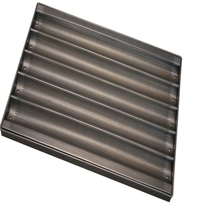 RK Bakeware China Foodservice NSF Perforato in alluminio non appiccicoso French Baguette Pan/Baguette Tray