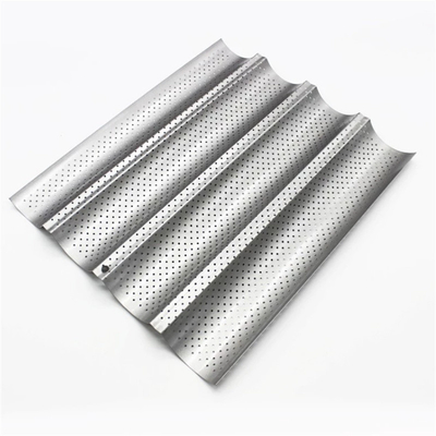 RK Bakeware Cina Foodservice NSF Perforato 3 slot Baguette Piattino da forno Pane francese