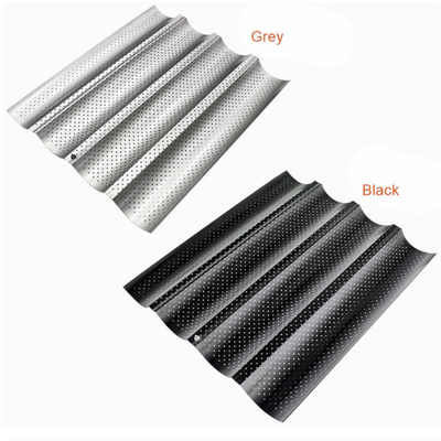 RK Bakeware Cina Foodservice NSF Forme perforate a 3 slot Baguette vassoio da forno pane francese