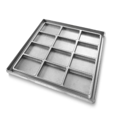 RK Bakeware Cina Foodservice NSF Glace Nonstick Quadratura rettangolare di alluminio Pizza forno