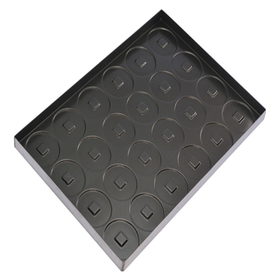 RK Bakeware China Foodservice NSF 42445 Vetrato Acciaio alluminato 24 Mould Clustered Hamburger Bun Baking Tray