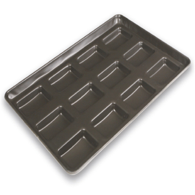 RK Bakeware China Foodservice NSF 42445 Vetrato Acciaio alluminato 24 Mould Clustered Hamburger Bun Baking Tray