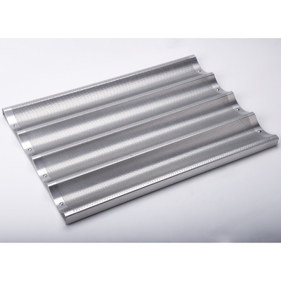 Vassoio per baguette da 5 pagnotte in alluminio cinese Rk Bakeware / teglia per pane francese