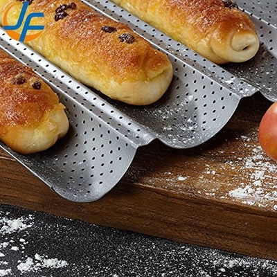 RK Bakeware China Foodservice NSF 5 pagnotte in alluminio antiaderente Eurogliss Baguette teglia/teglia per pane francese