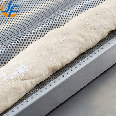Rk Bakeware China-49053 Vassoio per baguette Uni-Lock in alluminio antiaderente 600*400 per 5 pagnotte/teglia per pane francese