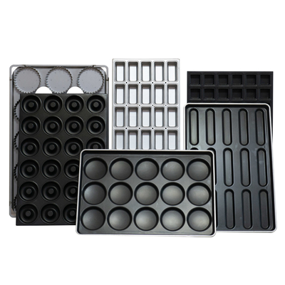 Rk Bakeware China-1200*800 Baguette in alluminio vassoio di cottura Non appiccicoso per Mecatherm Baguette Line