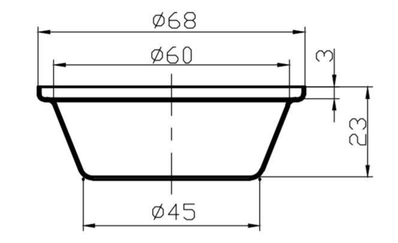 Rk Bakeware Cina Self Cutting Savory Pie Tin Pallet Tray