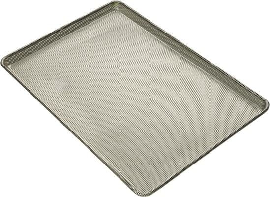 RK Bakeware China Foodservice NSF 904692 Teglia da forno a grandezza naturale, calibro 16, completamente perforata, in alluminio, per panini