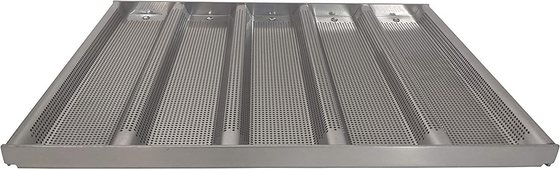 RK Bakeware Cina Foodservice NSF Bakeware commerciale 5 Count 3 Inch Sub Sandwich Roll Pan Baking Tray