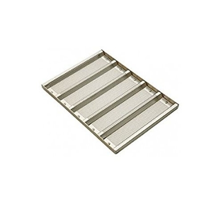 RK Bakeware Cina Foodservice NSF Bakeware commerciale 5 Count 3 Inch Sub Sandwich Roll Pan Baking Tray