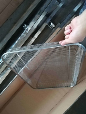 RK Bakeware Cina Foodservice Acciaio inossidabile Air Fryer Basket Grill Basket Air Fryer Tray Wire Rack