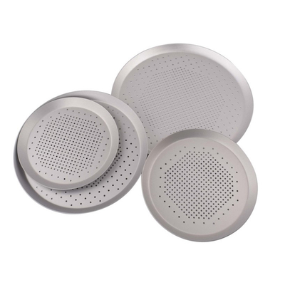 RK Bakeware Cina-dura anodo perforato sottile crosta pizzeria per pizzeria