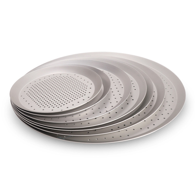 RK Bakeware Cina-dura anodo perforato sottile crosta pizzeria per pizzeria