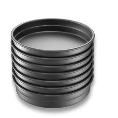 RK Bakeware China Foodservice NSF 9 pollici anodizzato in alluminio rotondo forato pentola per pizza