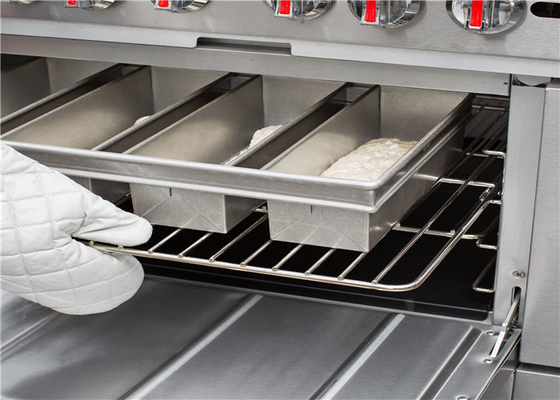 RK Bakeware China-Chicago Metallic 4 Strap Glazed Aluminized Pullman pane pane pane 13 &quot;x 4&quot; x 4 &quot;