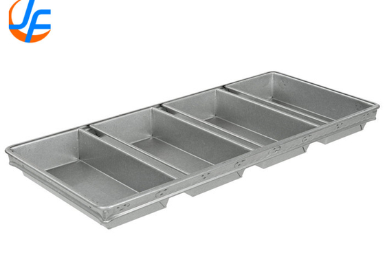 RK Bakeware Foodservice NSF Commercial 4 Strap Aluminum Bread Pan Glazed