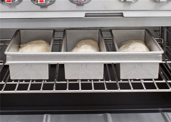 RK Bakeware China Foodservice NSF 3 Strap 800g Glazed Aluminum Pullman Pan Pan Pan Pan Pan Pan
