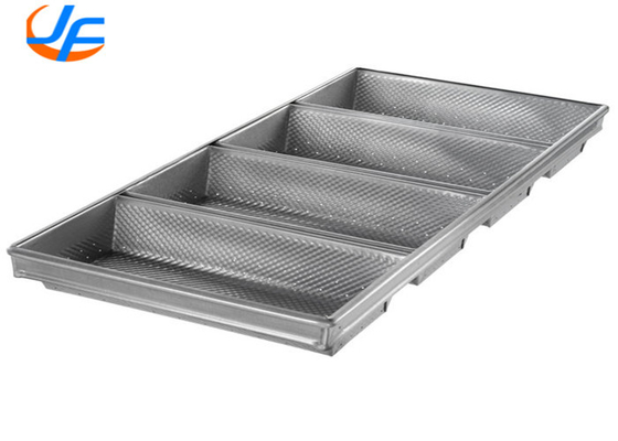 RK Bakeware China Foodservice NSF Telfon Nonstick 4 Strap Pullman Pan di pane alluminato