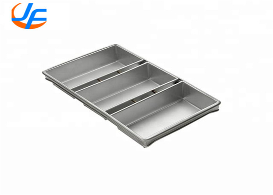 RK Bakeware Cina-acciaio alluminizato 3 cinghie Rye Mackies Pane Pan Glazzato