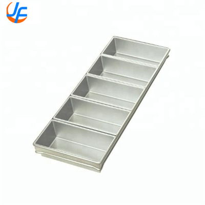 RK Bakeware China- 4 Strap Silicone Glazed Aluminum Loaf Pans/Pullman Pan Pan Set Bread Mould Cake Loaf Pan