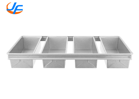 RK Bakeware China- 4 Strappi Panelle di pane in alluminio non appiccicoso/ Panella di pane in alluminio
