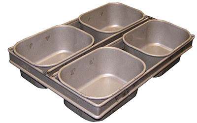 RK Bakeware Cina Foodservice NSF 600g Non-stick 4 Strappi Farmhouse White Sandwich Pane Pan Pan