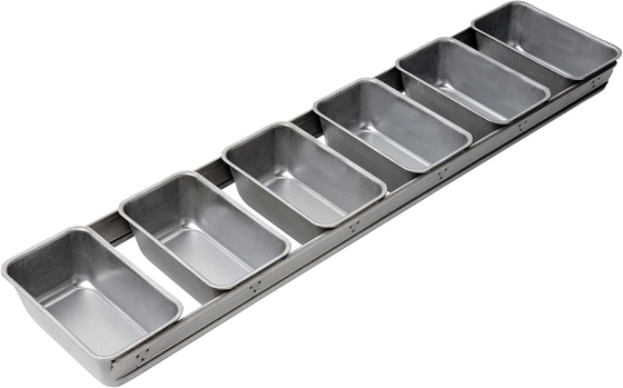 Rk Bakeware Cina Foodservice 906925 Bakeware commerciale 6 Strap Pan Pan di pane d'argento