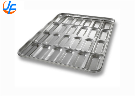 RK Bakeware Cina-PFA Cluster Non Stick Hot Dog Bun Pan Con Pareti laterali con colla per panetterie industriali